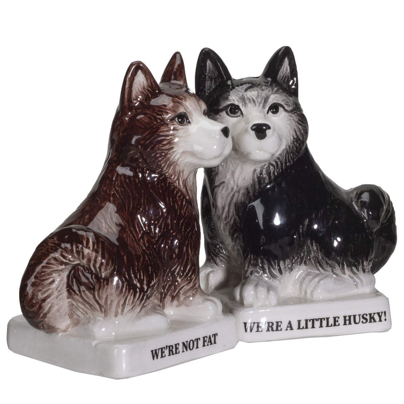 [Australia - AusPower] - Pacific Giftware were Not Fat Huskies Ceramic Salt and Pepper Shakers Set 