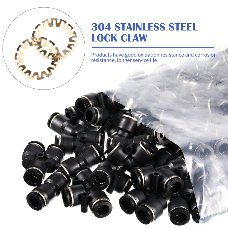 [Australia - AusPower] - Push to Connect Fittings Air Line Pneumatic fittings Kit 28 Pieces Air Quick Disconnect Tube Truck Fittings Release Connectors Air Hose Tube Union 7Spliters+7Elbows+7Tee+7Straight (3/8 Inch OD) 3/8 Inch OD 