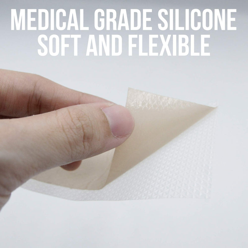 [Australia - AusPower] - JJ CARE Soft Silicone Tape, 1.6” x 60” Flexible Silicone Scar Tape, Medical Grade Silicone Strips for Scars, Washable & Reusable Scar Tape for Surgical Scars, Latex-Free Scar Tape 