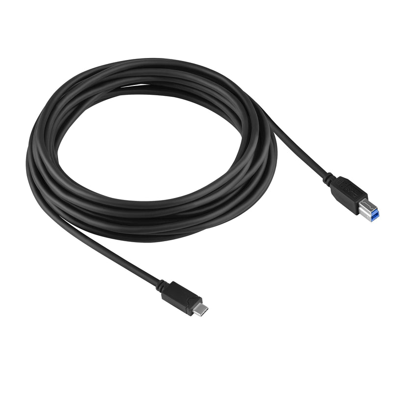 [Australia - AusPower] - VEBNER 20ft USB Type C to USB Type B 3.0 - Tethering Cable Compatible with MacBook Pro, HP, Dymo, Epson, Brother, Xerox, Lexmark, Canon, Samsung and More Black 