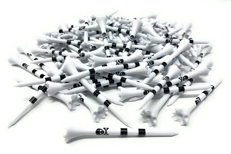 [Australia - AusPower] - NorthPointe Skull and Crossbones Golf Tees Plastic 3 1/4-100 Tees in Bulk 