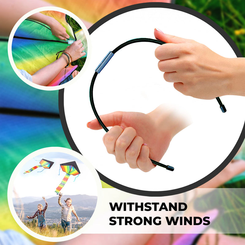 [Australia - AusPower] - aGreatLife Rainbow Kite for Kids Easy to Fly in Low Wind Speed, Beginners Kids Kite for Family Outdoor Games and Activities, Extremely Easy to Assemble - Large Delta, Giant Beach Kites for Adults 
