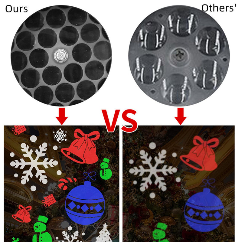 [Australia - AusPower] - Christmas Projector Lights Indoor Outdoor, Display 12 Patterns at a Timeï¼ŒLed Snowflake Projector Light, Christmas Decorations Lighting for Xmas Holiday Party Carnival Wedding Garden Yard 