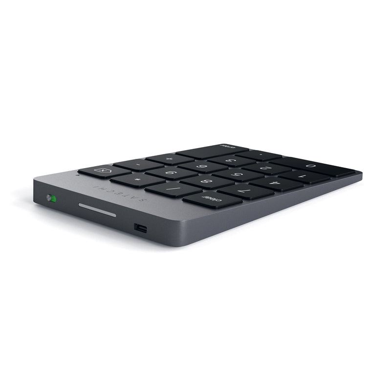 [Australia - AusPower] - Satechi Slim Aluminum Bluetooth Wireless 18-Key Keypad Keyboard Extension - Compatible with 2017 iMac, iMac Pro, MacBook Pro, MacBook, iPad, iPhone, Dell, Lenovo and More (Space Gray) Space Gray 