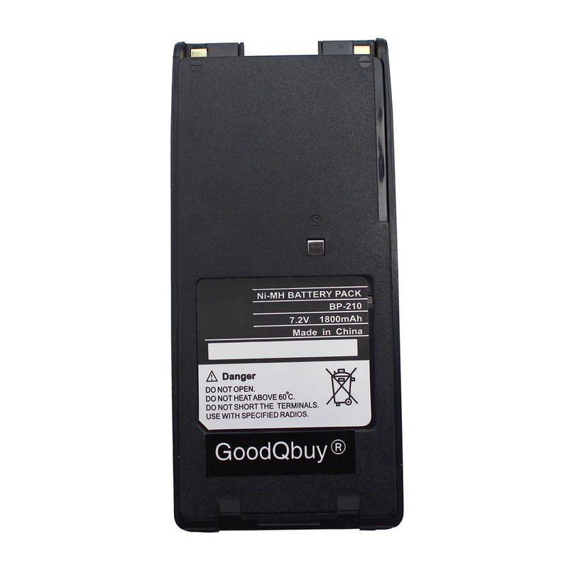 [Australia - AusPower] - GoodQbuy 1800mAh Replacement Two-Way Radio Battery Packs BP-209 BP-210 BP-222 BP-209N BP-210N BP-222N Compatible with ICOM Radios C-A6 IC-A24 IC-F30GT IC-F30GS IC-F40GT IC-F40GS IC-F3GT IC-F3GS IC-V8 