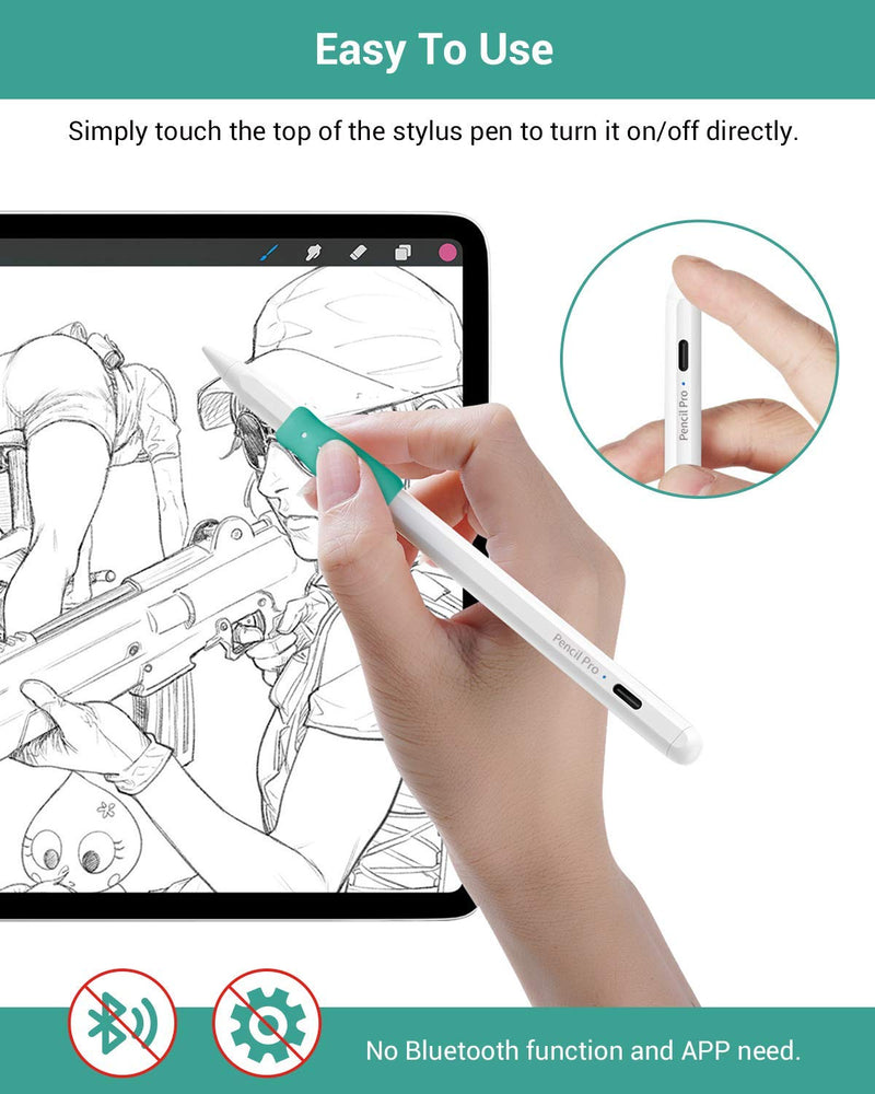 [Australia - AusPower] - Stylus Pen for iPad, TOTU Stylus Pens for Touch Screens with Palm Rejection and Tilt Sensitivity, Compatible with (2018-2020) iPad pro 11/12.9", iPad 6/7/8th Gen, iPad Air 3/4, iPad Mini 5 for Drawing 