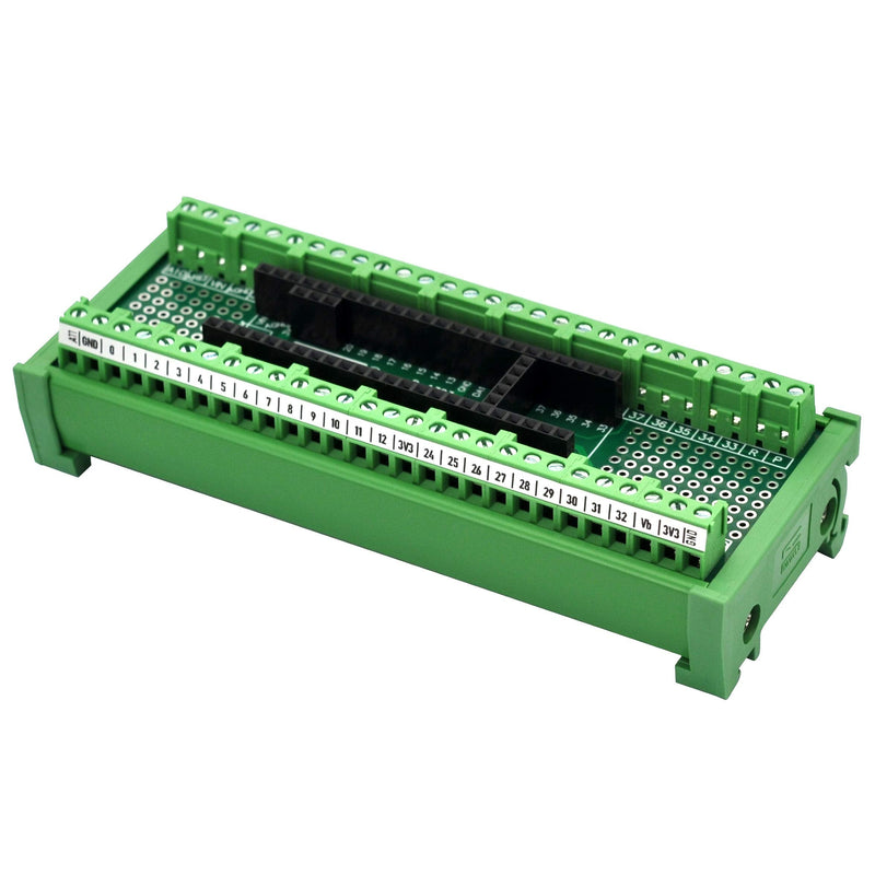 [Australia - AusPower] - Terminal Block Breakout Board Module for Teensy 3.5/3.6, DIN Rail Mount Version 