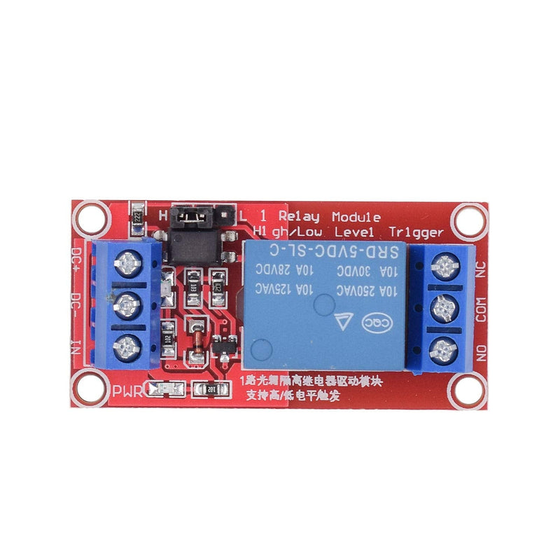 [Australia - AusPower] - Valefod DC 5V Relay Module 1-Channel Relay Switch with Optocoupler Isolation High/Low Level Trigger, Pack of 10 1CH-5V-10 