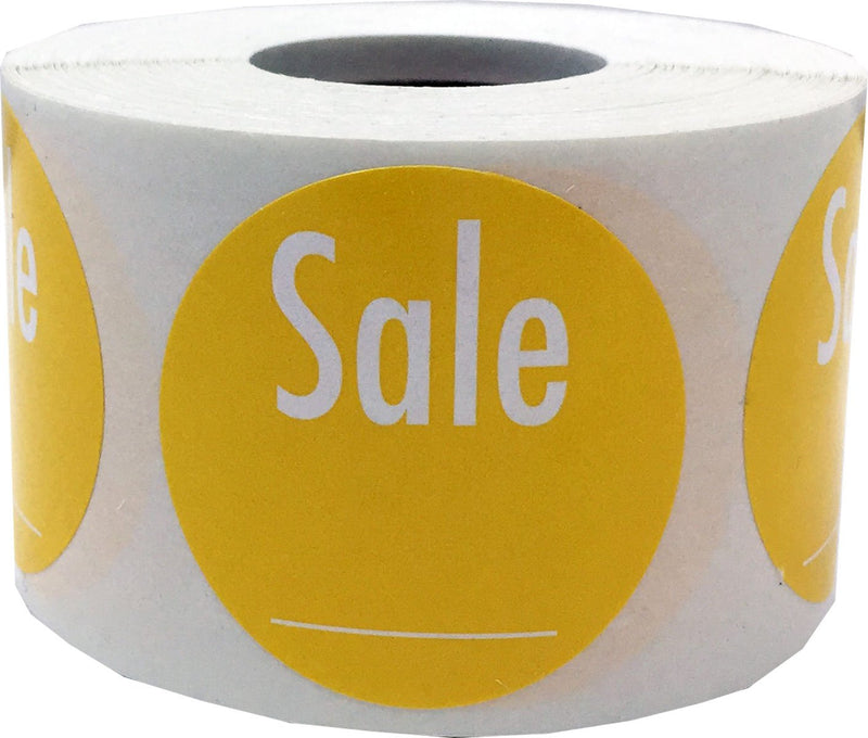 [Australia - AusPower] - InStockLabels Write Your Own Price Sale Labels 1 1/2 Inch 500 Adhesive Stickers, Yellow 