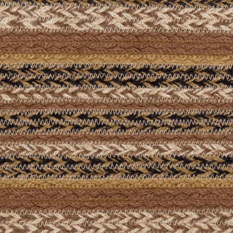 [Australia - AusPower] - VHC Brands Kettle Grove Jute Runner 8x24 Primitive Country Braided Kitchen Tabletop Design, Caramel Brown 