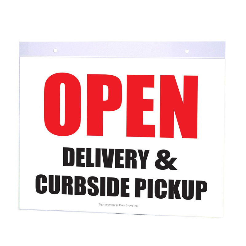 [Australia - AusPower] - Nu-Dell 11" x 8.5" Horizontal Wall Mount Sign Holder, Clear 11-inch x 8.5-inch 