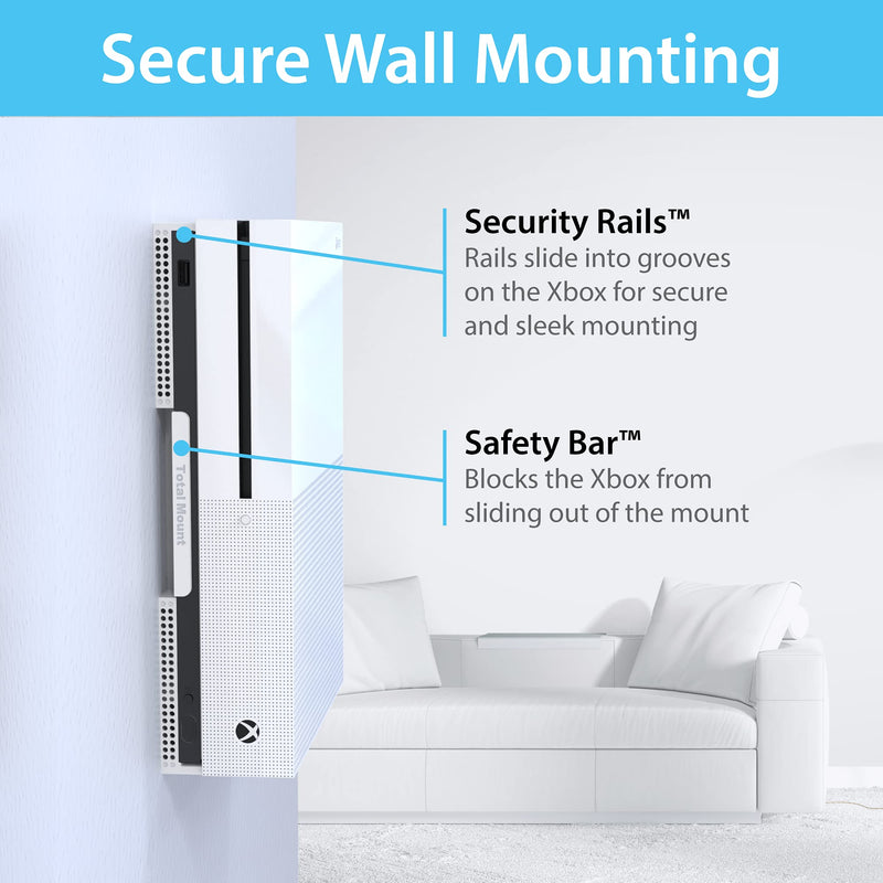 [Australia - AusPower] - TotalMount for Xbox One S (Mounts Xbox One S on a Wall by Your TV) 