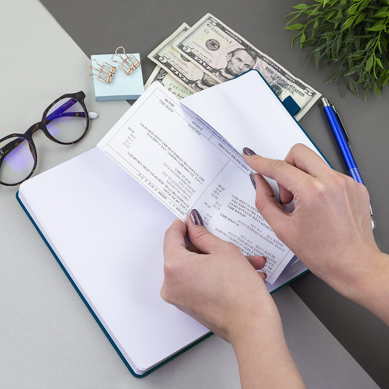 [Australia - AusPower] - Clever Fox Check Register – Deluxe Checkbook Log with Check & Transaction Registers, Bank Account Register Booklets for Personal and Work Use, A5 Hardcover - Mystic Blue A5 (5.8'' x 8.3'') 