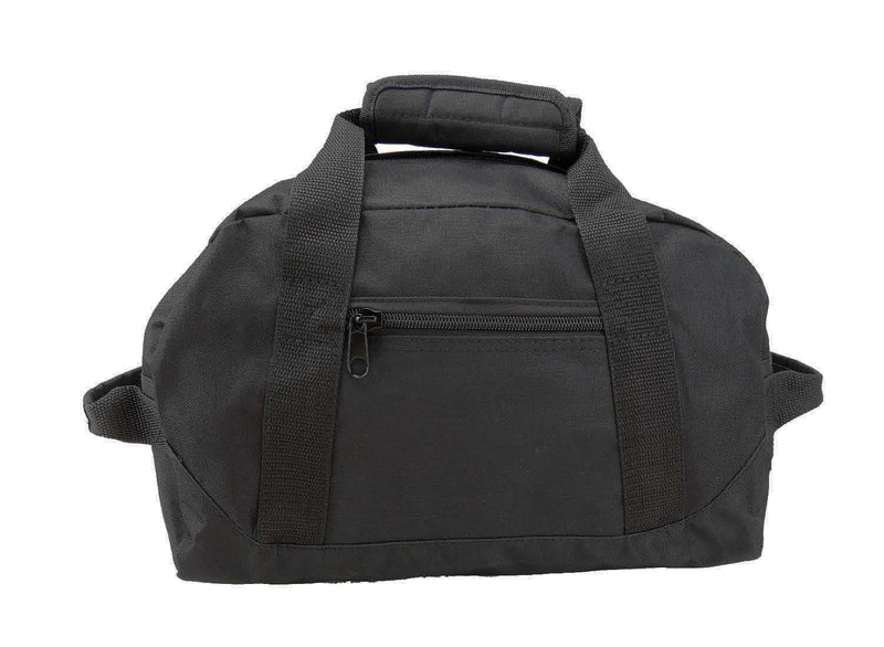 [Australia - AusPower] - DALIX 14" Small Duffle Bag Two Toned Gym Travel Bag Black 