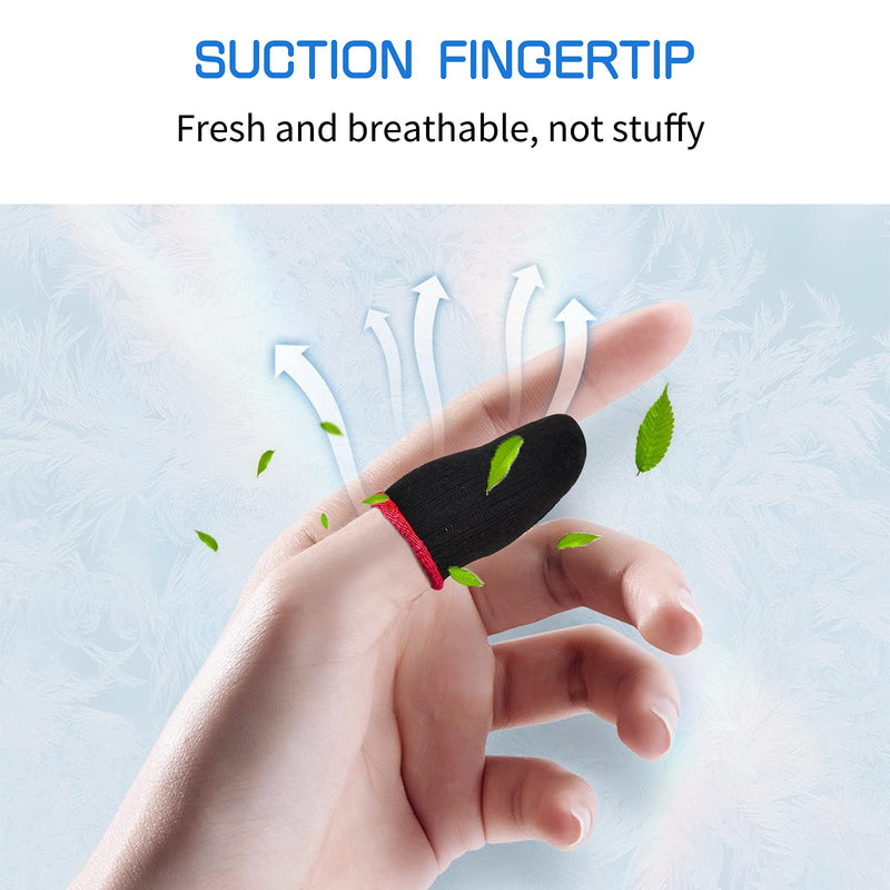 [Australia - AusPower] - Newseego Game Finger Sleeve Sets,[6 Pack] Mobile Finger Thumb Sleeve Touch Screen Finger Sleeve Breathable Anti-Sweat Sensitive Shoot & Aim Keys for Rules of Survival/Knives Out for Android & iOS 