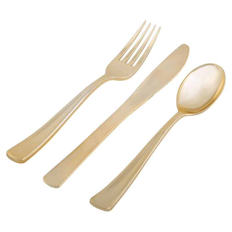 [Australia - AusPower] - Luxe Party Milan Gold Plastic Spoons, One Size 
