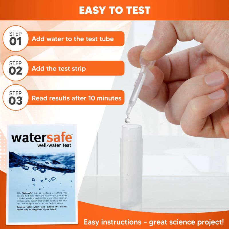[Australia - AusPower] - The Original Watersafe Premium Drinking Water Test Kit for Well and Tap Water - the Most Sensitive Lead in Water Test, Bacteria, Nitrates, Hardness, & More. Easy Instructions and Lab-Accurate Results! 1 
