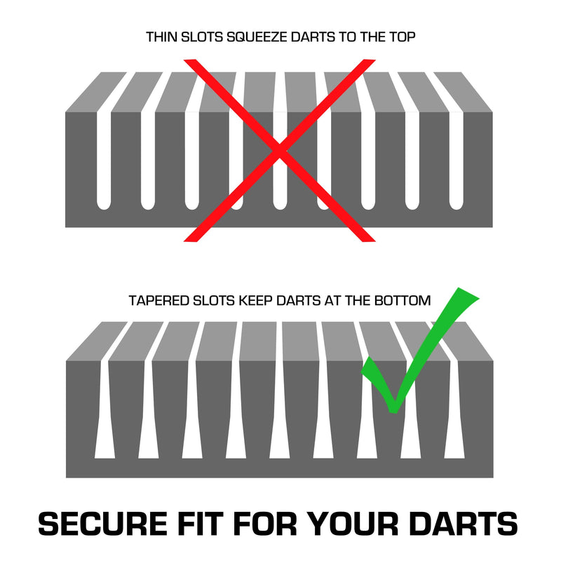 [Australia - AusPower] - USA GEAR Hard Shell Dart Case - Darts Carrying Case for Darts (8), Dart Tips, Dart Shafts, Dart Flights, and More Dart Accessories - Compatible with Soft Tip Darts and Steel Tip Darts (Black) 