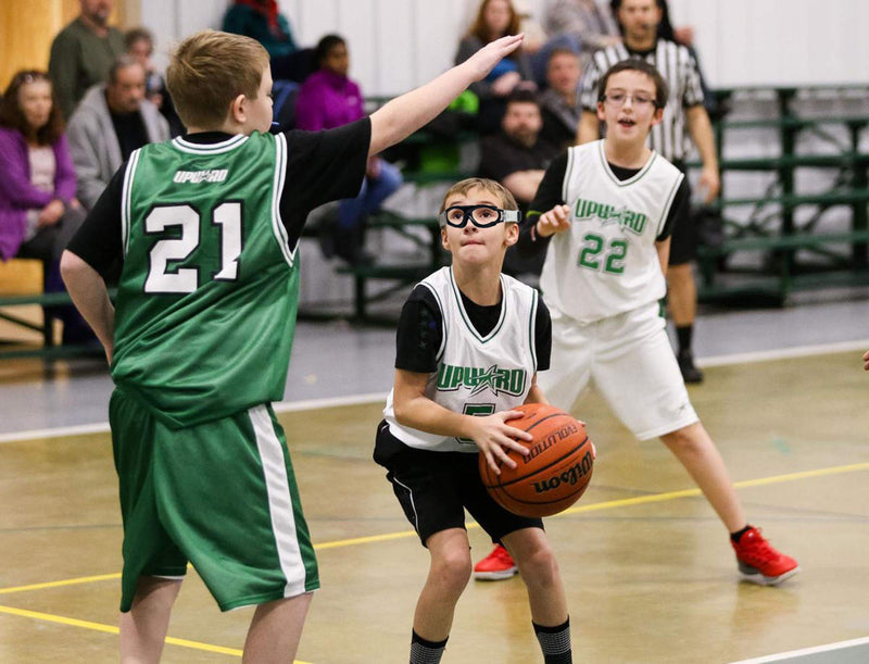 [Australia - AusPower] - Freebee Unisex Kids Sports Safety Glasses Protective Goggles for basketball soccer Black 