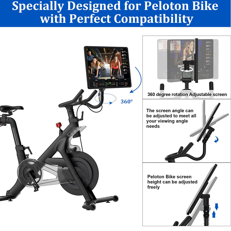 [Australia - AusPower] - Screen Swivel Arm Mount for Peloton - 360 Degreen Ratate Screen Monitor Adjuster for Peloton Bike | Adjustable Screen Height | Accessories for Peloton Not for Peloton Bike+ 