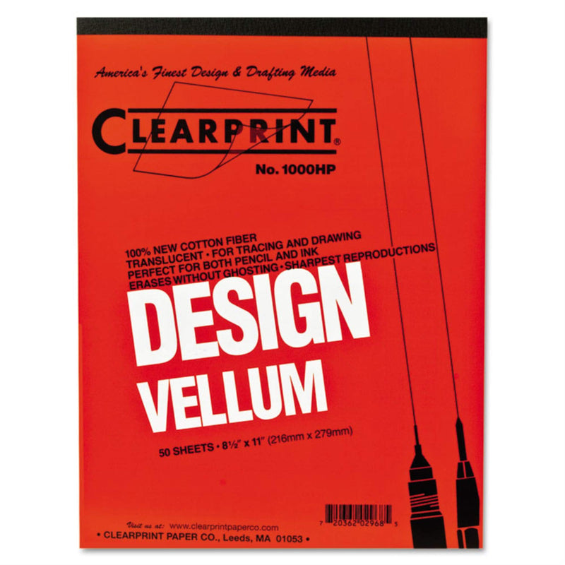 [Australia - AusPower] - Chartpak 10001410 Vellum Pad, 50 Sheets, Acid-free, 8-1/2-Inch x11-Inch, White 