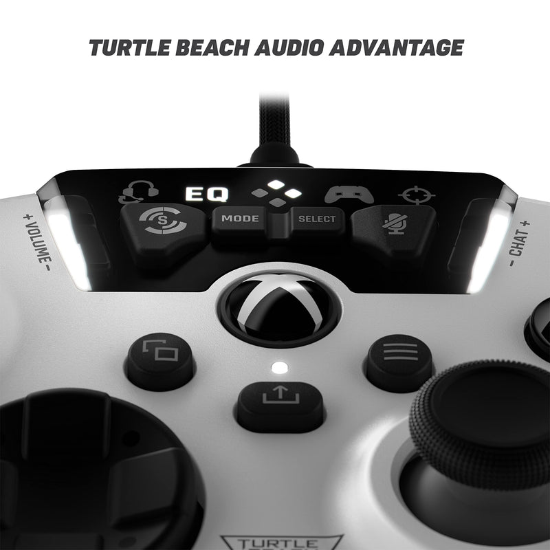[Australia - AusPower] - Turtle Beach Recon Controller Wired Gaming Controller for Xbox Series X & Xbox Series S, Xbox One & Windows 10 PCs Featuring Remappable Buttons, Audio Enhancements, and Superhuman Hearing - White 