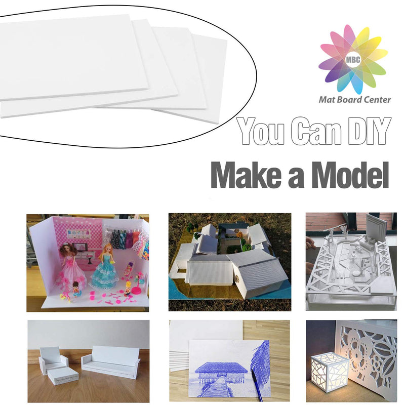 [Australia - AusPower] - Mat Board Center, Pack of 10 Foam Boards, 11x14 inch (Many Sizes Available) 1/8" Thick, White Foam Boards (Acid-Free) 