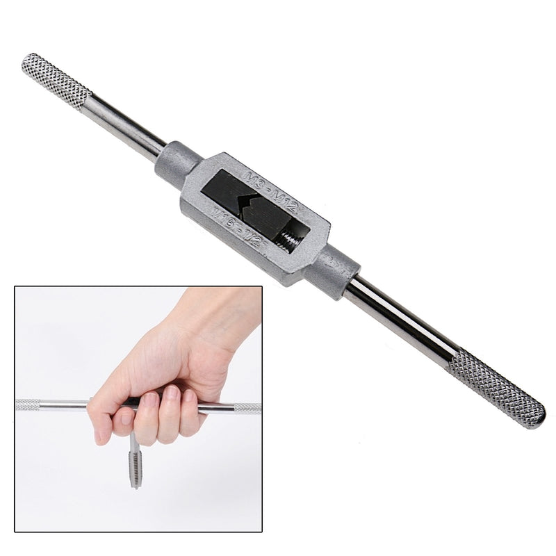 [Australia - AusPower] - Micro Trader M3-M12 Capacity Handle Adjustable Tap Reamer Tapping Wrench Tool 19 x 2.2x 1cm(LWH) 