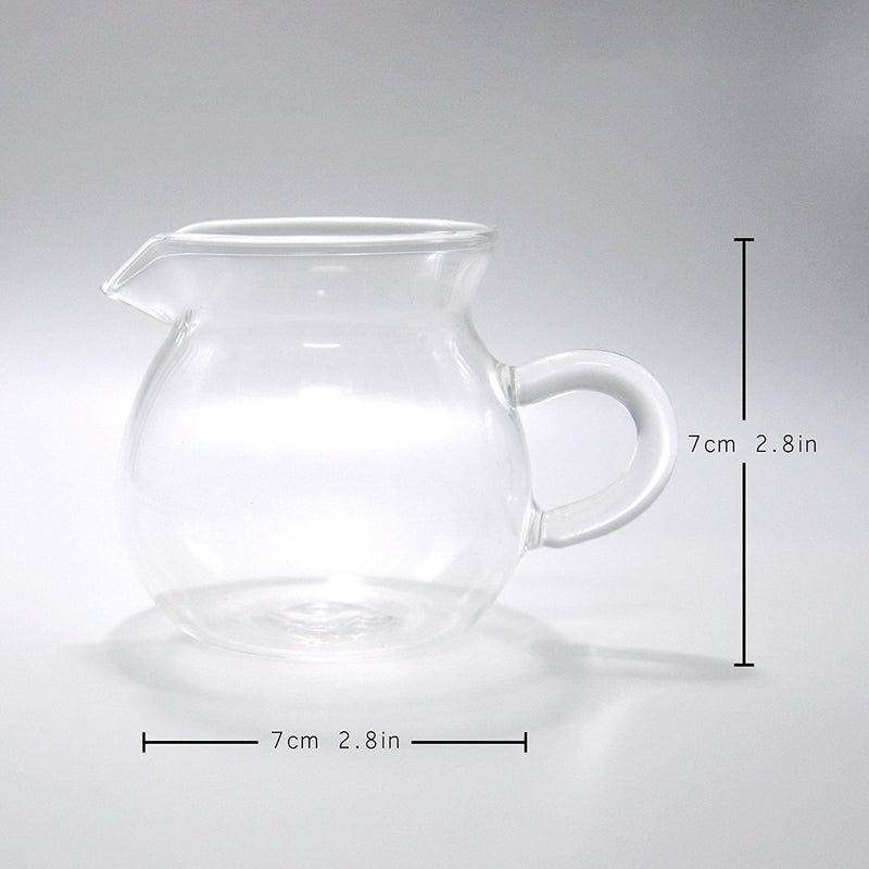 [Australia - AusPower] - ELITEA Clear Glass Milk Tea Serving Pitcher Cream Pitcher Creamer Mug 200ml / 7 fl.oz for Tea Coffee 