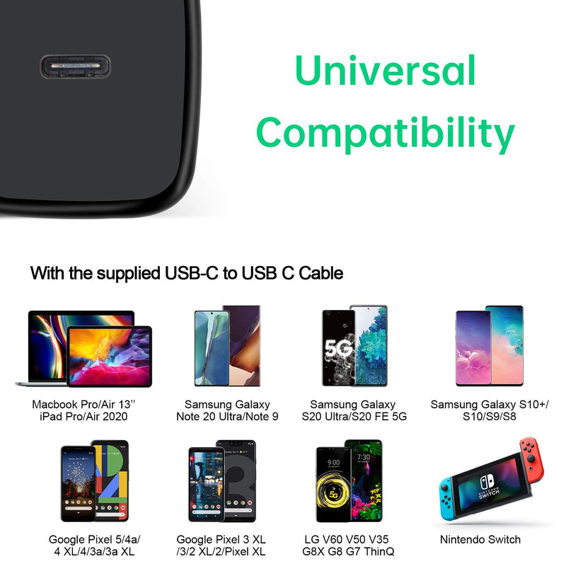 [Australia - AusPower] - USB C Charger 20W Fast Charger Block Type C Power Delivery Wall Charger Adapter PD 3.0 Power Brick Cube Compatible iPhone 13 12 Pro Max 11 Pro Max XR 8 Plus Samsung Galaxy S22 S21 S20 Note20 Ultra 5G 
