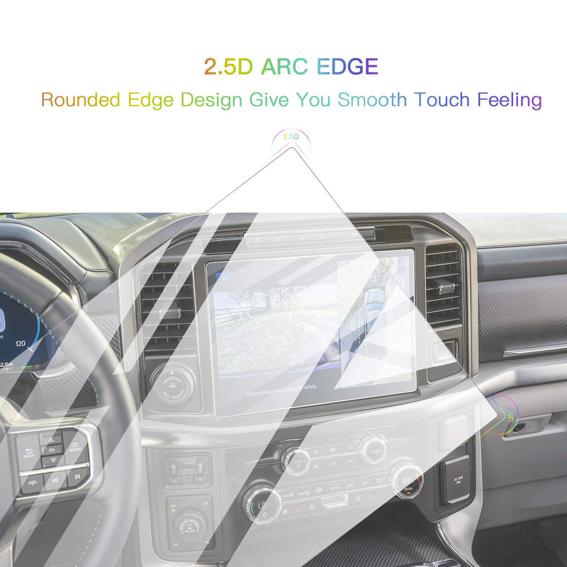 [Australia - AusPower] - Screen Protector Foils for 2021 F-150 F150 SYNC4 12In Navigation Display Tempered Glass 9H Hardness HD Clear LCD GPS Touch Screen Protective Film (Glass Protector) Glass Protector 