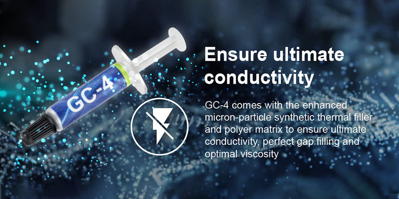 [Australia - AusPower] - Gelid Solutions GC-4-3.5g Thermal Compound for Heat Sinks | Maximum Thermal Conductivity | Easy to use | Non-Corrosive 3.5g 