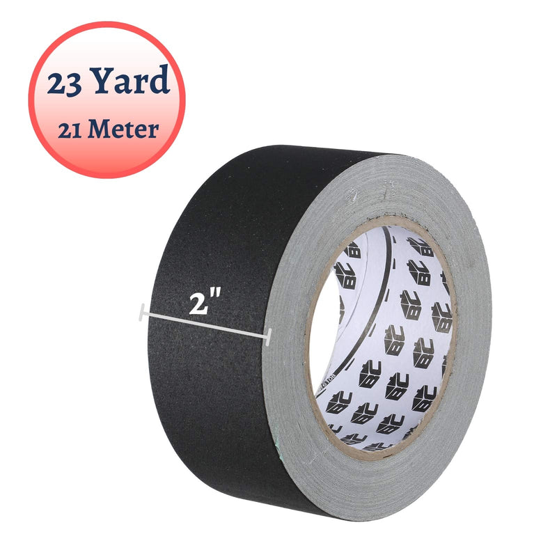 [Australia - AusPower] - Bates- Gaffers Tape 2 Inch, 23 Yard, Gaffers Tape, Black Gaffers Tape, Gaffing Tape, Black Gaffers Tape 2 Inch, Gaffer, Floor Tape for Electrical Cords, 2 inch Black Gaffer Tape, Gaff Tape, Cable Tape 