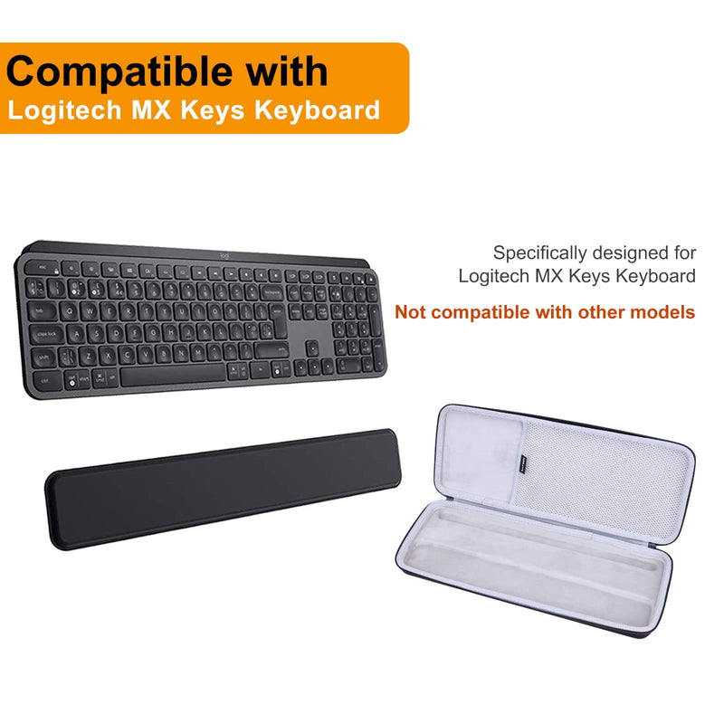 [Australia - AusPower] - LTGEM Hard Case for Logitech MX Keys Advanced Wireless Illuminated Keyboard/Logitech MX Keys for Mac - Travel Carrying Protective Storage Bag 