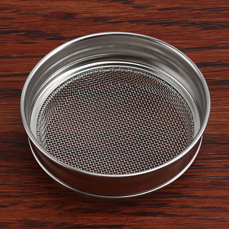 [Australia - AusPower] - 2 PCS Chocolate Shaker Coffee Powder Cocoa Flour Icing Sugar Sifter Stainless Steel Mesh Shaker Powder Cans with Lid for For Baking Cooking Home Restaurant 