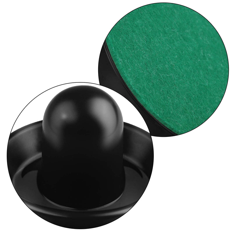 [Australia - AusPower] - URATOT Air Hockey Pushers and Air Hockey Pucks Air Hockey Paddles, Goal Handles Paddles Replacement Accessories for Game Tables(4 Pushers, 8 Red Pucks and 8 Green Pads) Black, Royal blue 