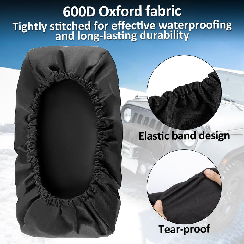 [Australia - AusPower] - 1 PCS Winch Cover - MAQIHAN Waterproof Dust-Proof Uv-Resistant Winch Protection Cover Heavy Duty Winch Cover Perfect For 8500-12000 Lbs Electric Winch Indoor & Ourdoor (21.5â€ X 9.5â€ X 7.5â€)Black WRM-Winch Cover01 