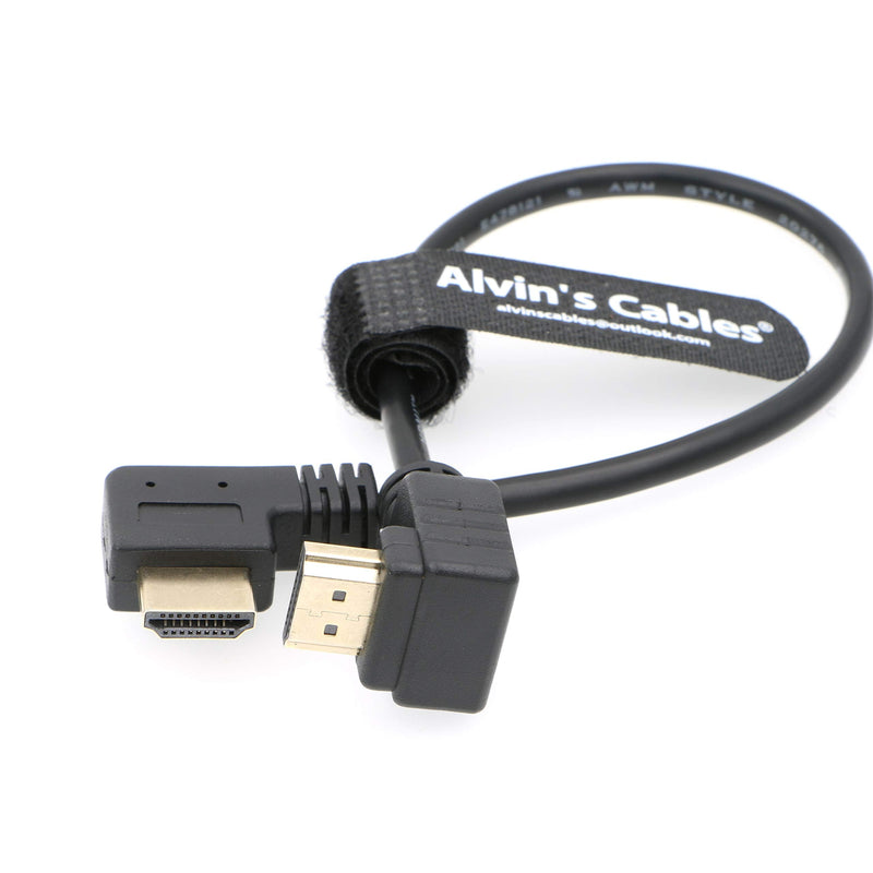 [Australia - AusPower] - Alvin's Cables Z CAM E2 L Shape 2.0 HDMI Cable for Portkeys BM5 Monitor 90 Degrees up to Right Angle Down 30cm 11.8in/30cm 