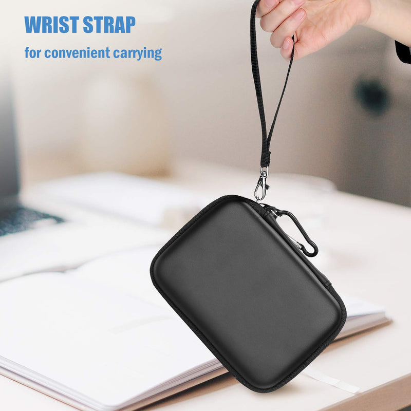 [Australia - AusPower] - ProCase Portable Hard Drive Case for Canvio Basics Western Digital WD Elements My Passport Seagate Portable Backup Plus Slim 1TB 2TB 3TB 4TB USB 3.0, 2.5” Portable External Hard Drive Case -Black Black 