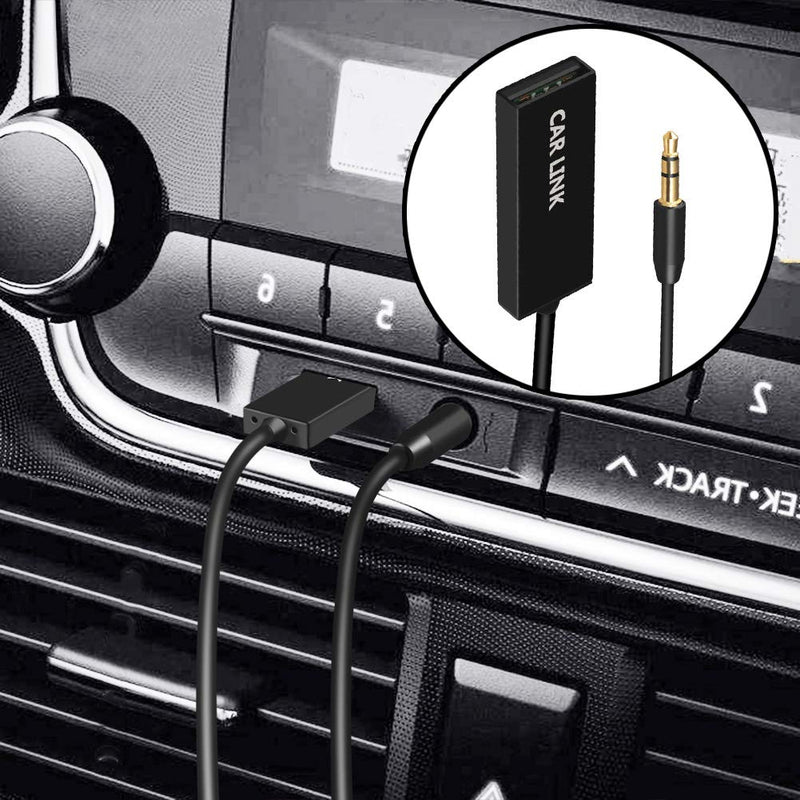 [Australia - AusPower] - Bluetooth Aux Adapter, U2 Mini Wireless Car Bluetooth Receiver USB to 3.5mm Jack Bluetooth to Aux Adapter Audio Music Receiver Handsfree Car kit with Built in Mic for Car Speaker Home Audio 