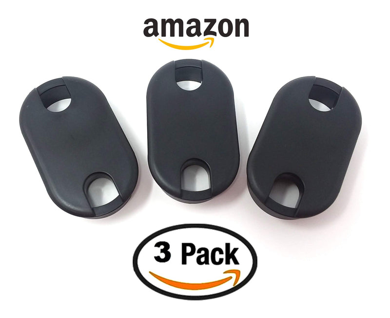 [Australia - AusPower] - Desk Grommet w/Cover for Oval 1.75x3.25 Inch Hole. Black Plastic 3 Pack for Cable Management 