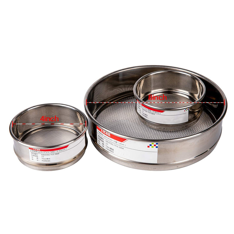 [Australia - AusPower] - Adamas-Beta φ10×4.5cm 120 Mesh 304 Stainless Lab Sieves Economy Test Sieve 304 Stainless Steel Wire Cloth（0.125mm） φ10×4.5cm 120 Mesh(0.125mm) 