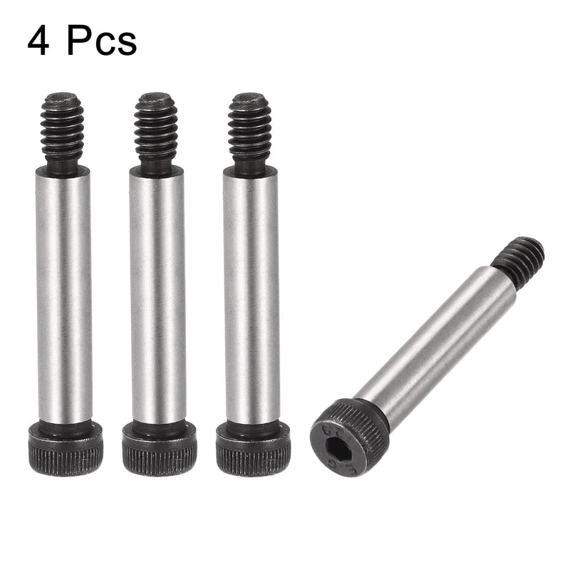 [Australia - AusPower] - uxcell Alloy Steel Hexagon Socket Head Shoulder Screws Bolts, 1-1/2" Shoulder Length, 5/16" Shoulder Dia, 1/4-20 Thread, 4pcs 1-1/2" x 5/16" 