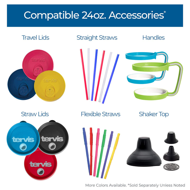 [Australia - AusPower] - Tervis Turtle Pattern Insulated Tumbler with Wrap and Hunter Green Lid, 24oz, Clear 24.0 ounces 