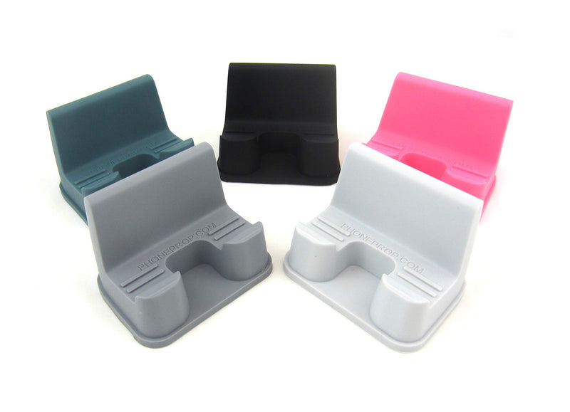 [Australia - AusPower] - PhoneProp - Universal Fit Soft Flexible Smartphone Stand - Durable FDA High Grade Silicone - Color Stone 