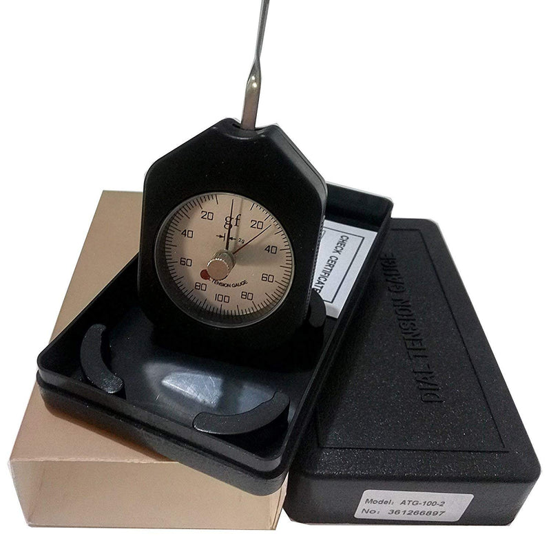 [Australia - AusPower] - VTSYIQI Transverse Tension Meter Dial Tension Gauge Meter Tester Dynamometer Tensionmeter Single Pointer Gram Force Tester 100G 