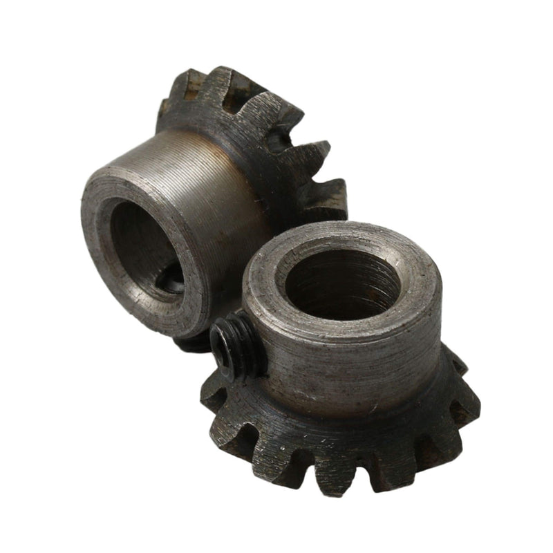 [Australia - AusPower] - CNBTR 45# Steel 1.5 Module 12 Teeth 8mm Hole Dia Tapered Bevel Gear Wheel for Mechanical Accessories Pack of 2 