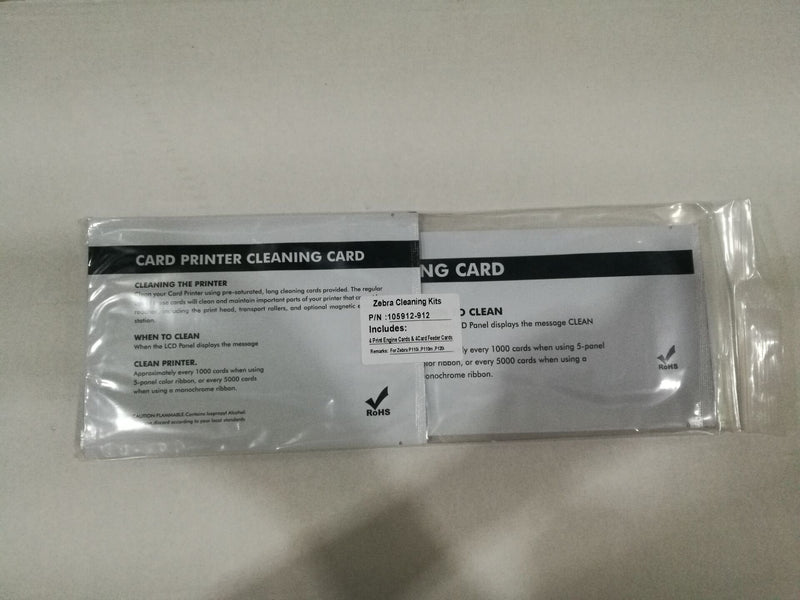 [Australia - AusPower] - Cleanmo Cleaning Repair Kit for P110i, P110m and P120i Card Printers, Pack of 8 pcs 