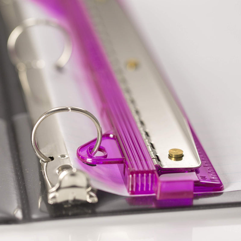 [Australia - AusPower] - Officemate Ring Binder Hole Punch, Pink,Teal,Smoke, Pack of 3 (90114) 