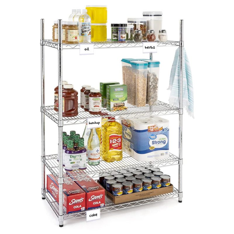 [Australia - AusPower] - 50 Pack Reusable Plastic Wire Shelf Label Holder, For Pantry Retail Merchandise Shopping Mall Store Shop Supermarket UPC Price Card Sign and Ticket Display Holder, Clip-On Design. 6cm X 4cm By NuBliss 